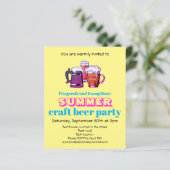 Summer Beer Party nodiging (Staand voorkant)