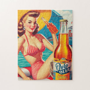 Summer Beer Pin-up Legpuzzel