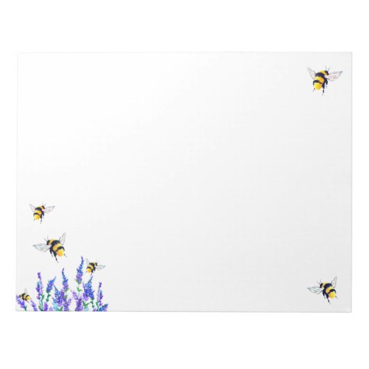 Summer Bees Notepad Notitieblok (Voorkant)