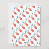 Summer Berner Beach Party Invitation Feestdagenkaart (Achterkant)