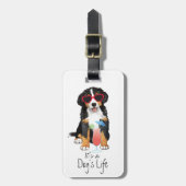 Summer Bernese Mountain Dog Bagagelabel (Voorkant verticaal)