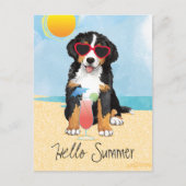 Summer Bernese Mountain Dog Briefkaart (Voorkant)