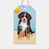 Summer Bernese Mountain Dog Cadeaulabel (Voorkant)