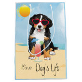 Summer Bernese Mountain Dog Medium Cadeauzakje (Voorkant)
