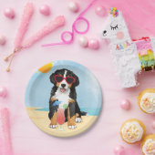 Summer Bernese Mountain Dog Papieren Bordje (Feest)