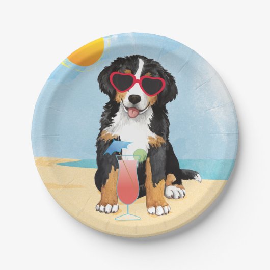 Summer Bernese Mountain Dog Papieren Bordje (Voorkant)