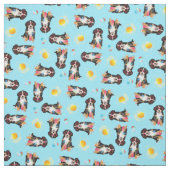 Summer Bernese Mountain Dog Stof (Swatch)