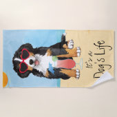 Summer Bernese Mountain Dog Strandlaken (Voorkant)