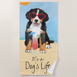 Summer Bernese Mountain Dog Strandlaken