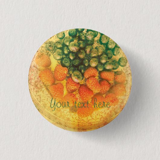 Summer Berries gepersonaliseerd Ronde Button 3,2 Cm (Voorkant)