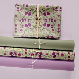 Summer Berries Waterverf Decoupage Inpakpapier Vel