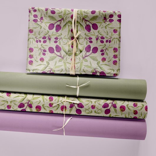 Summer Berries Waterverf Decoupage Inpakpapier Vel