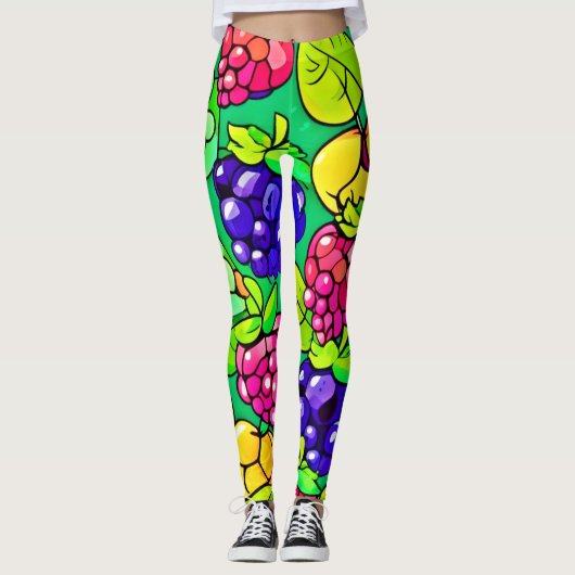 Summer Berry Delight Leggings (Voorkant)