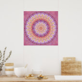Summer Berry Mandala Poster (Keuken)