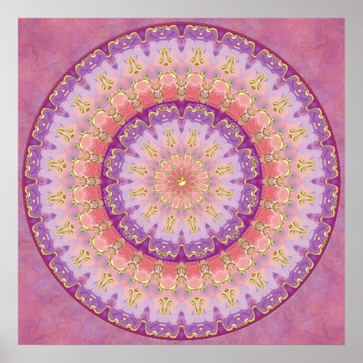 Summer Berry Mandala Poster (Voorkant)