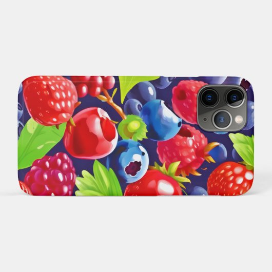 Summer Berry Medley Case-Mate iPhone Case (Achterkant (horizontaal))