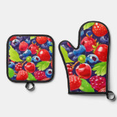 Summer Berry Medley Ovenwant & Pannenlap Set (Voorkant)