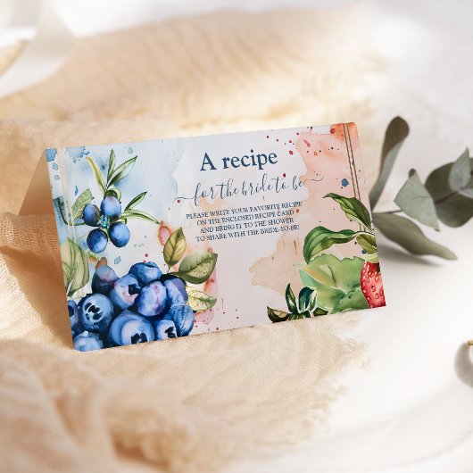 Summer Berry Sweet Strawberry Vrijgezellenfeest Informatiekaartje