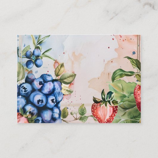 Summer Berry Sweet Strawberry Vrijgezellenfeest Informatiekaartje (Achterkant)
