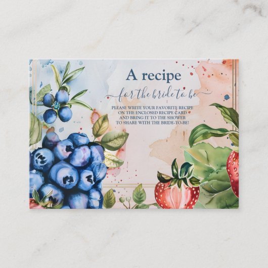 Summer Berry Sweet Strawberry Vrijgezellenfeest Informatiekaartje (Voorkant)