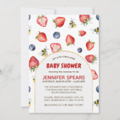 Summer Berry Sweet Waterverf Baby shower Kaart (Voorkant)