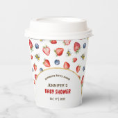 Summer Berry Sweet Waterverf Baby shower Papieren Bekers (Voorkant)