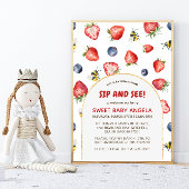 Summer Berry Sweet Waterverf Sip en See Kaart