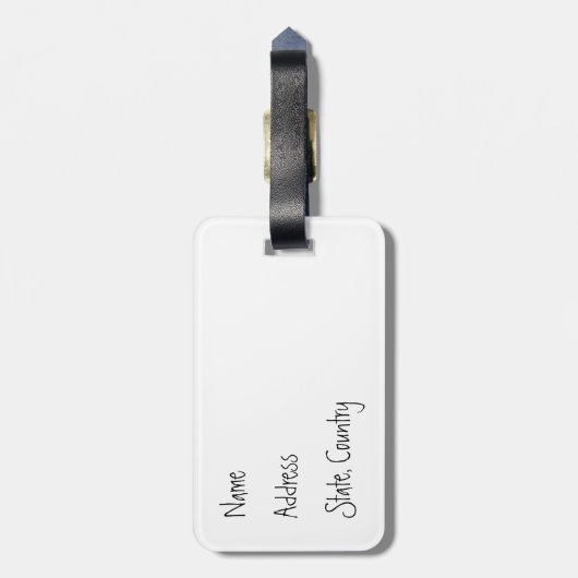 Summer Bichon Frise Bagagelabel (Achterkant verticaal)