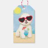 Summer Bichon Frise Cadeaulabel (Voorkant)