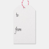 Summer Bichon Frise Cadeaulabel (Achterkant)