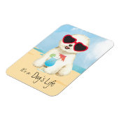 Summer Bichon Frise Magneet (Linkerzijde)