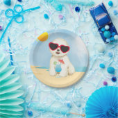 Summer Bichon Frise Papieren Bordje (Feest)
