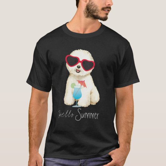 Summer Bichon Frise T-shirt (Voorkant)