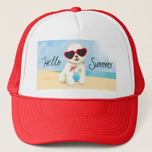 Summer Bichon Frise Trucker Pet (Voorkant)