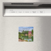 Summer bij War Eagle Mill Square Magnet (Insitu (Vaatwasser))