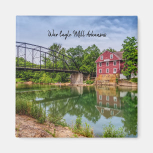 Summer bij War Eagle Mill Square Magnet