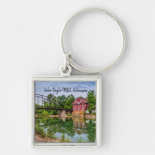 Summer bij War Eagle Mill Square Sleutelhanger (Voorkant)