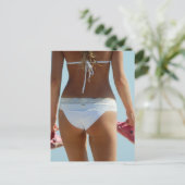 Summer Bikini Briefkaart (Staand voorkant)