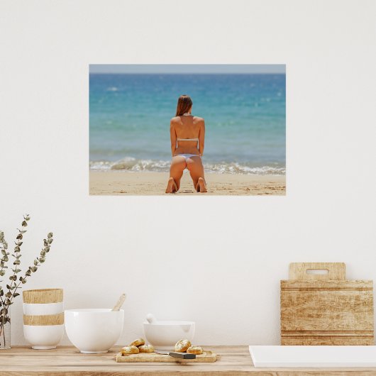 Summer Bikini Poster (Keuken)