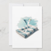 Summer Bikinis & Martinis Bachelorette Party Kaart (Achterkant)