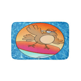 Summer Bird Surfer Badmat