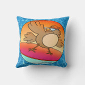 Summer Bird Surfer Cushion Kussen (Achterkant)