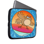 Summer Bird Surfer Laptop Sleeve (Voorkant Rechts)