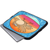 Summer Bird Surfer Laptop Sleeve (Voorkant onderkant)