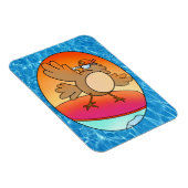 Summer Bird Surfer Magnet Magneet (Rechterzijde)