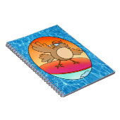 Summer Bird Surfer Notitieboek (Rechterzijde)