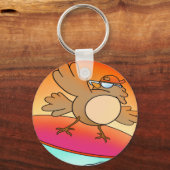 Summer Bird Surfer Sleutelhanger (Voorkant)