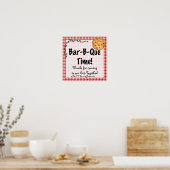 Summer Birthday BBQ Poster (Keuken)