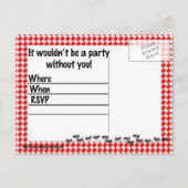 Summer Birthday BBQ Uitnodiging (Achterkant)