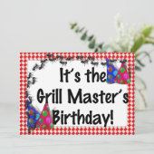 Summer Birthday BBQ Uitnodiging (Staand voorkant)